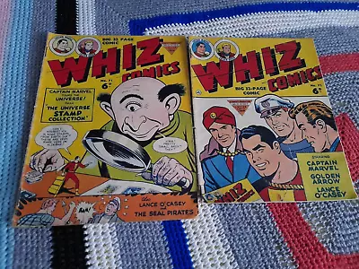 Buy 2 Whiz Comics Numbers 71 & 72 Captain Marvel 1951 L Miller & Son Box 15 • 15£