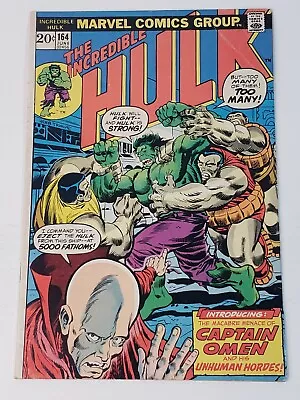 Buy Incredible Hulk 164 Marvel Comics 1st App Captain Omen Colnel Armbruster 1973 • 13.66£