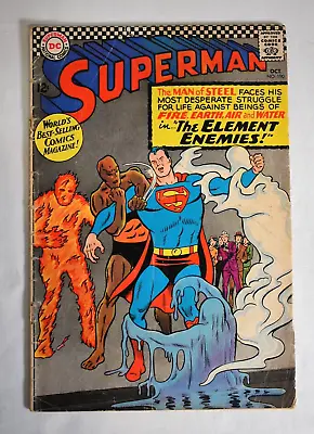 Buy DC Superman #190 KEY  Silver Age 1966 Curt Swan Cover - Four Element Enemies • 5.63£