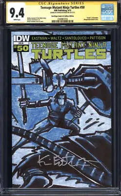 Buy Teenage Mutant Ninja Turtles #50 Cgc 9.4 White Pages // Signed Kevin Eastman • 134.35£