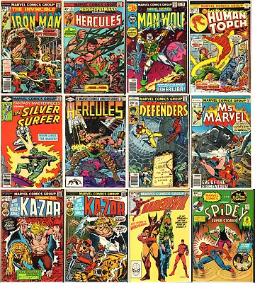 Buy Lot 12 Ironman Hercules Silver Surfer Spiderman Ms. Marvel Wolverine All NM 9.4 • 100.31£