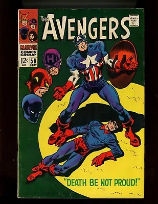 Buy (1968) The Avengers #56 - KEY ISSUE!  DEATH BE NOT PROUD!  (5.0/5.5) • 23.81£