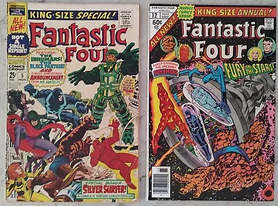Buy Fantastic Four Annual #5 & 12 - Ist Solo Silver Surfer Story, 1st Psycho Man • 23.69£