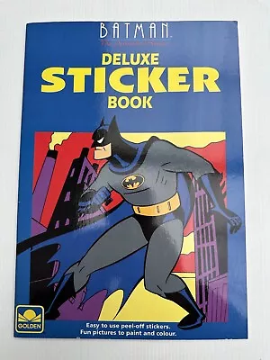 Buy BATMAN The Animated Series Deluxe Sticker Book.  3/18 Stickers Used! RARE FIND • 20£