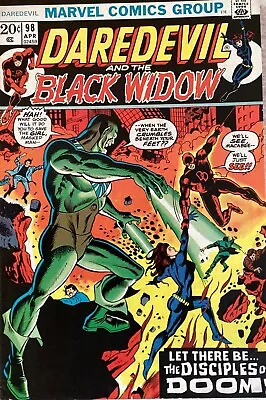 Buy Marvel Comic Group #98 April 1973 DAREDEVIL & THE BLACK WIDOW • 9.45£