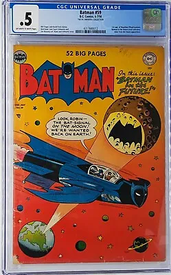 Buy Batman #59 CGC 0.5 1st Appearance Of Deadshot 1950 • 750£