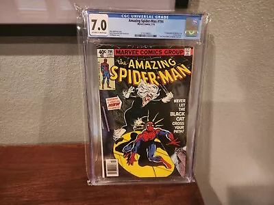 Buy Amazing Spider-Man 194 CGC Graded 7.0 FN/VF 1st Black Cat Marvel Comics 1979  • 193.70£