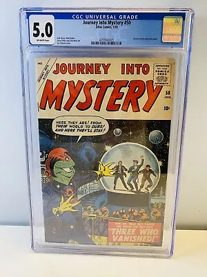 Buy Journey Into Mystery #50 CGC 5.0 Ditko & Kirby Atlas/Marvel Comics 1st Print • 276.71£