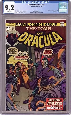Buy Tomb Of Dracula #25 CGC 9.2 1974 4015685003 1st App. Hannibal King • 143.91£