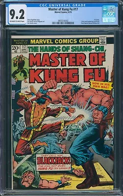 Buy MASTER OF KUNG FU #17 CGC 9.2 1974 Key 1st Issue 3rd Shang Chi Bronze Starlin • 111.54£