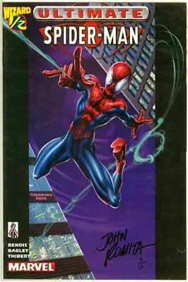 Buy Ultimate Spider-man Wizard #1/2 Dynamic Forces Signed John Romita Coa #3 Marvel • 99.95£