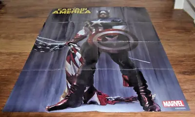 Buy MARVEL CAPTAIN AMERICA FOLDED PROMOTIONAL POSTER 36  By 24  Rare • 17.99£