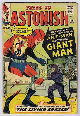 Buy Tales To Astonish #49 GD Ant-Man Becomes Giant Man 1963 Marvel Comics  • 135.89£