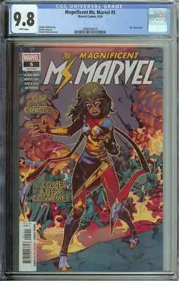 Buy Magnificent Ms. Marvel #5 CGC 9.8 1st New Costume Stormranger • 79.55£