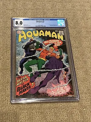 Buy Aquaman 35 CGC 8.0 OW Pages (1st App Black Manta)  CGC #001 + Magnet • 816.34£