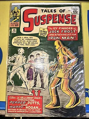 Buy Tales Of Suspense #45 1963 Comic 1st Appearance Of Pepper Potts, Happy Hogan • 99.94£