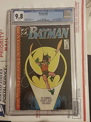 Buy DC Comics Batman #442 CGC 9.8 Tim Drake Robin 1st App Key Issue Rare Nightwing • 87.07£