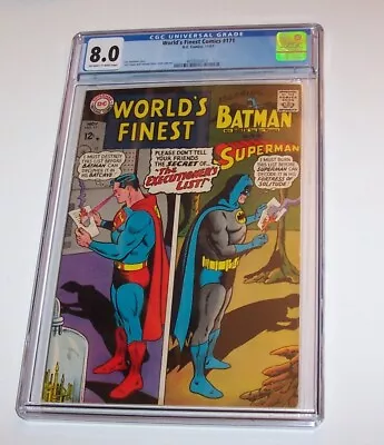 Buy World's Finest #171 - DC 1967 Silver Age Issue - CGC VF 8.0 • 98.83£