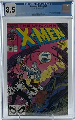 Buy Uncanny X-Men #248 1989 Marvel Comics White Pages CGC 8.5 • 37.16£