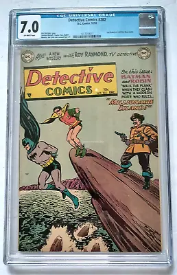 Buy Dc Detective Comics #202 Cgc 7.0 Off White Pgs 12/53 Last Robotman & Powwowsmith • 474.18£