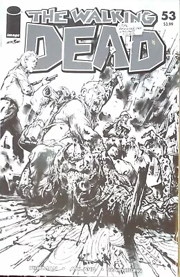 Buy  WALKING DEAD #53 BLACK AND WHITE VARIANT 15th ANNIVERSARY EDITION - Back Issue • 11.99£