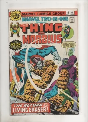 Buy Marvel Two-In-One #15 EARLY MORBIUS Living Vampire! Vs The THING! 1976 F/VF 7.0  • 22.13£