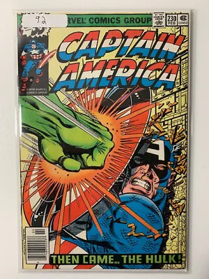 Buy Captain America #230 NM 9.2! Classic Hulk Cover! • 63.25£