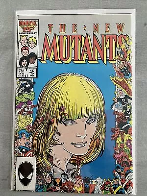 Buy Marvel Comics The New Mutants #45 1986 Anniversary Cover Key • 13.99£