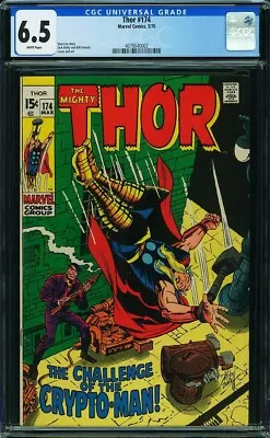 Buy The Mighty THOR  #174 NICE Book!  KIRBY!    CGC 6.5  White Pages!   4070640002 • 39.57£