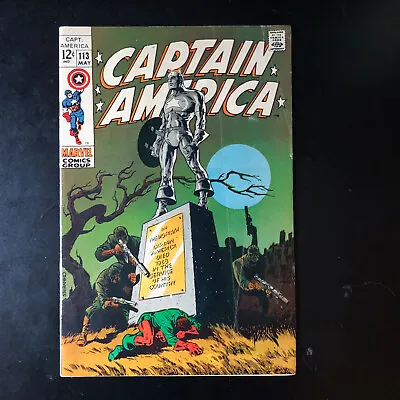 Buy Captain America #113 7.0 Steranko Art • 79.30£