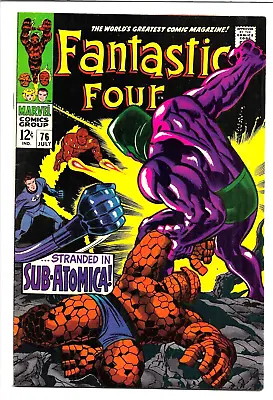 Buy Fantastic Four #76, 1968, 2nd Psycho, Galactus Silver Surfer Kirby & Lee 8.5 VF+ • 81.52£