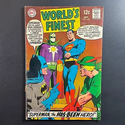 Buy World's Finest 178 KEY Silver Age DC 1968 Neal Adams Cover Batman Superman Comic • 11.95£
