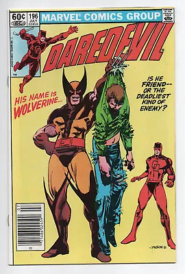 Buy Daredevil #196 (1983) VF Newsstand 1st Lord Dark Wind 1st Team-up W/Wolverine • 15.95£