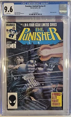Buy Punisher Limited Series #1 Cgc 9.6 White Pages // Marvel Comics 1986 • 181.05£