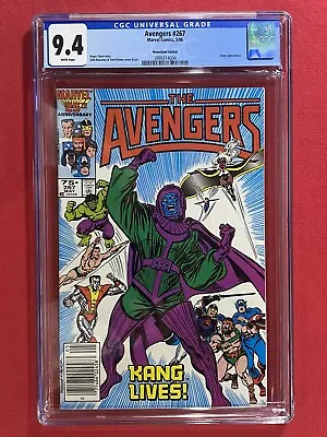 Buy Avengers #267 CGC 9.4 White Pg Newsstand Edition 1st Appearance Council Of Kangs • 43.36£