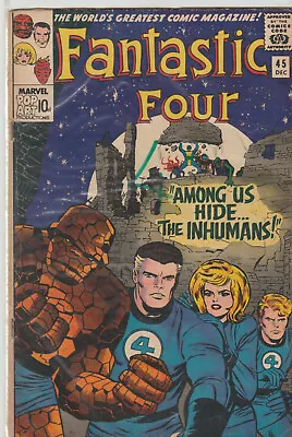 Buy Marvel Comics Fantastic Four #45 Vg 1st Inhumans • 200£