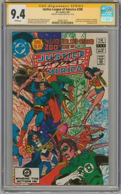 Buy CGC SS 9.4 SIGNED JLA #200 George Perez Cover & Art Wonder Woman Batman Superman • 236.52£