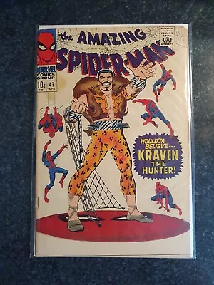 Buy Amazing Spiderman 47 Classic Silver Age Kraven Cover • 7.30£