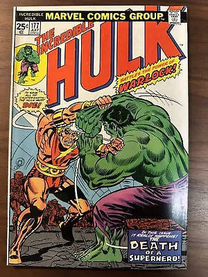 Buy Incredible Hulk #177 FN Herb Trimpe Cvr. Hulk Battles Warlock (1974) MVS Intact • 31.66£