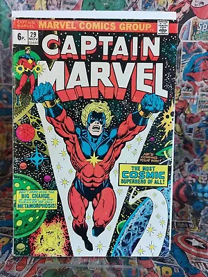 Buy Captain Marvel #29 VG+ Jim Starlin Story/Art Thanos • 9.95£