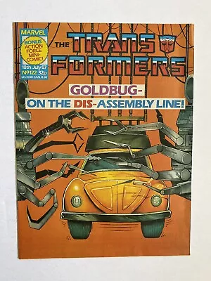 Buy TRANSFORMERS #122 (1987) Marvel UK Comics Action Force Insert, Iron Man NM • 15.88£
