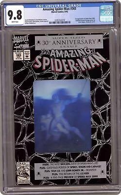 Buy Amazing Spider-Man #365D CGC 9.8 1992 0285352019 1st App. Spider-man 2099 • 286.38£