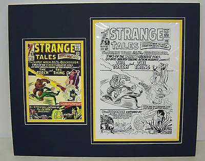 Buy Original Production Art Cel STEVE DITKO Strange Tales #128 Matted W/cover Print • 187.38£