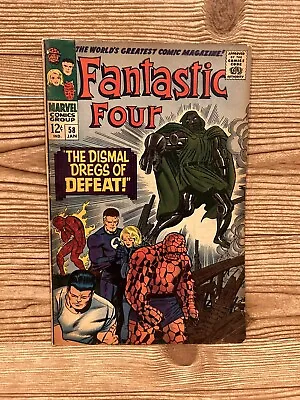 Buy Fantastic Four #58 (VG/FN) - Marvel Comics (1967) - Doctor Doom & Silver Surfer • 59.96£