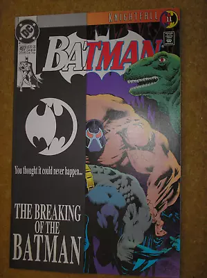 Buy Batman # 497 Knightfall Bane Breaks Back Moench Aparo $1.25 1993 Dc Comic Book • 0.99£