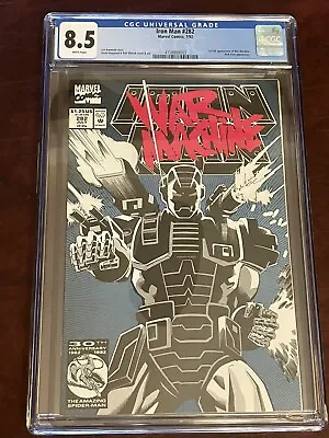 Buy Iron Man #282 Newsstand Edition CGC 8.5 White Pages 1st Appearance War Machine • 78.05£