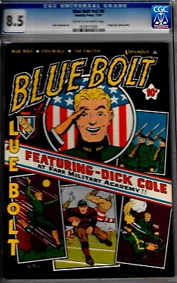 Buy Blue Bolt 2#6-cgc 8.5-higrade Copy-origin Stg Spook-wwii Comic 1941 • 1,106.06£