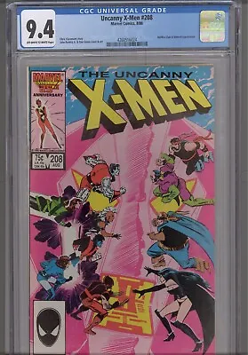 Buy Uncanny X-Men #208 CGC 9.4 1986 Marvel Comics Hellfire Club & Nimrod App • 29.92£