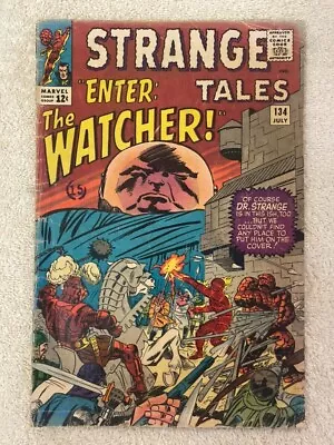 Buy Strange Tales #134 (RAW 5.5 - MARVEL 1965) Lee. Kirby. Nick Fury. The Watcher • 60.24£