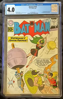 Buy Batman #141 CGC 4.0 DC 1961 1st App Clockmaster & 2nd App Bat-Girl • 197.18£